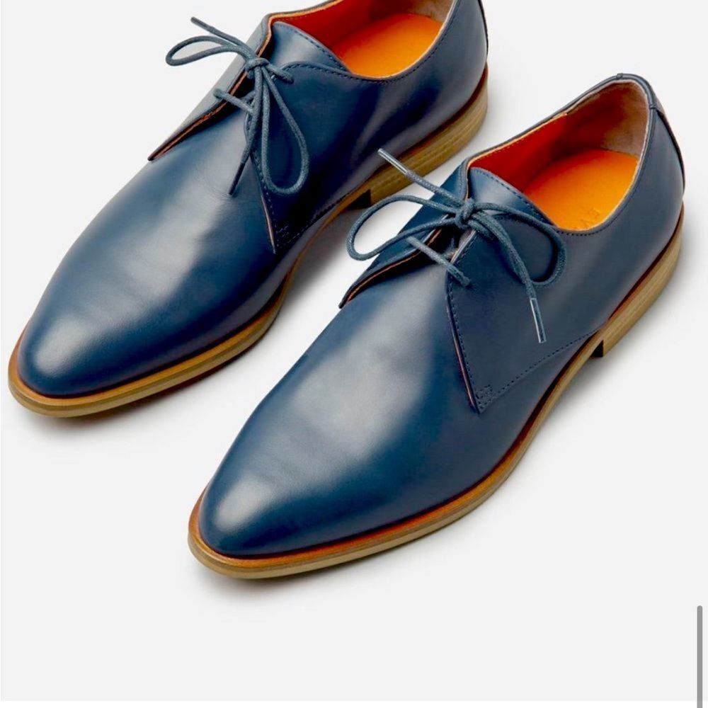 Everlane Navy Blue Modern Oxford Lace Up Loafer Women’s 7.5